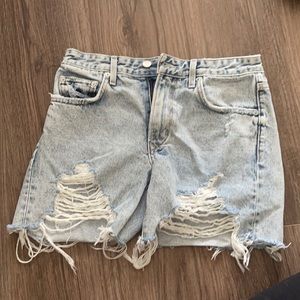 Lovers and friends Dylan destroyed denim shorts